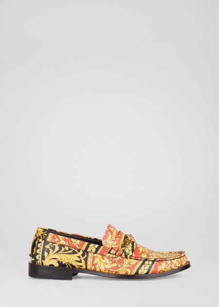 Mocasini Versace Le Pop Classique Print Barbati | PELVBTF-36